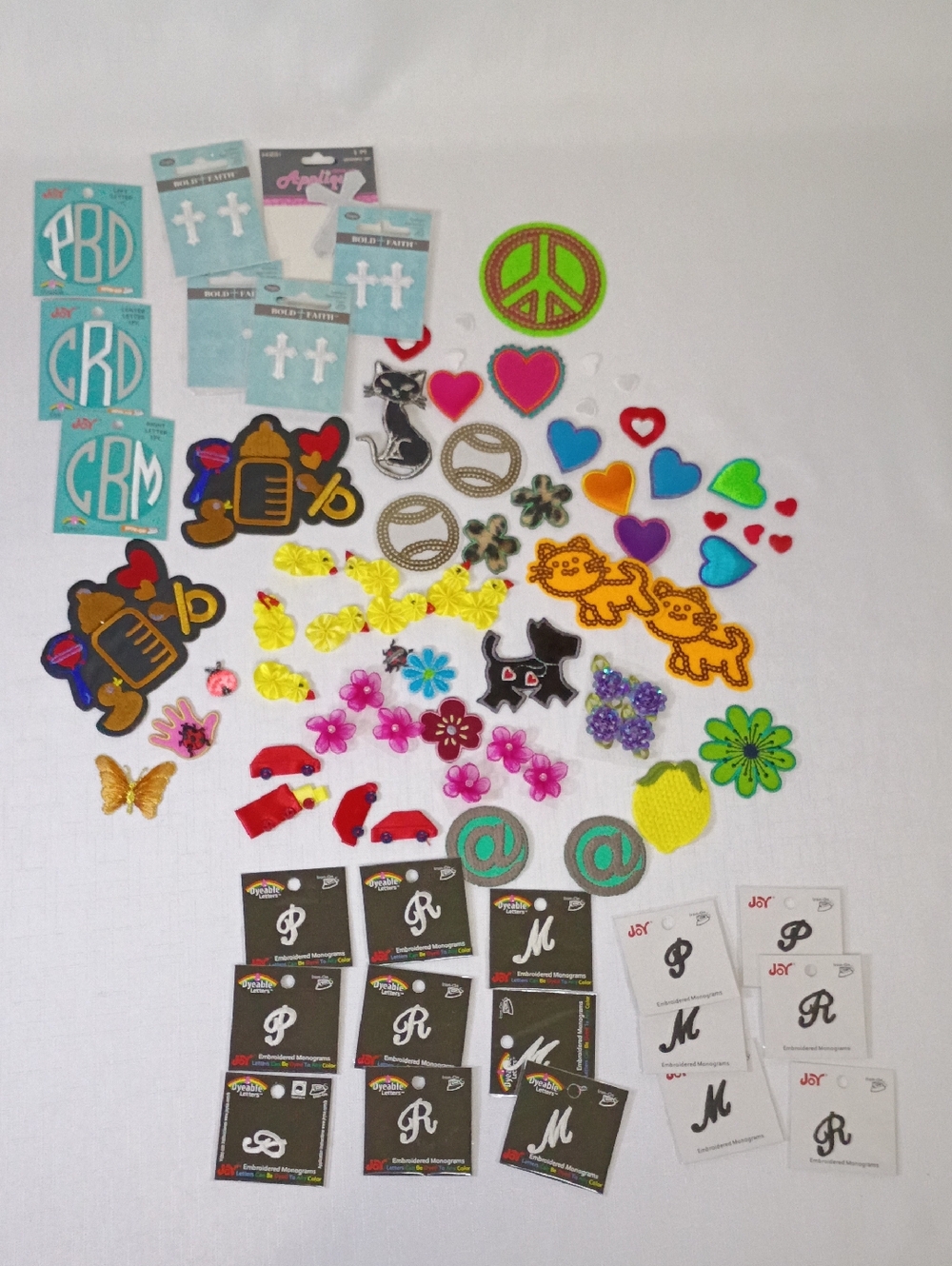 Kids Colorful Assorted Iron-On And Sew On Patches -  Multi